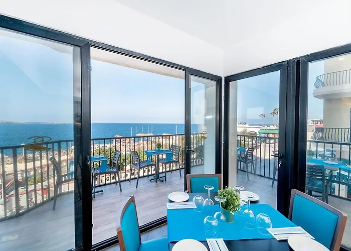 Islet Promenade Seafront Family With 2 Balconies By Getawaysmalta * St Paul's Bay