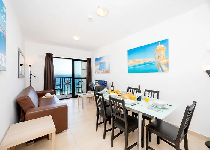 Islet Promenade Seafront Family With 2 Balconies By Getawaysmalta * St Paul's Bay